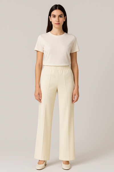 PANTALONE DONNA MAGLINA ELASTICO PALAZZO BARBARELLA ART. 611