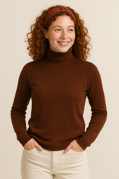 MAGLIONE DONNA GRIFFAI BASICO DOLCEVITA ART. 5551