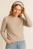 MAGLIONE DONNA GRIFFAI GIROCOLLO TRECCE ART 5645