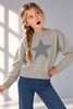MAGLIONE RAGAZZA LOSAN GIROCOLLO STELLA CROPPED ART. L26WG0403