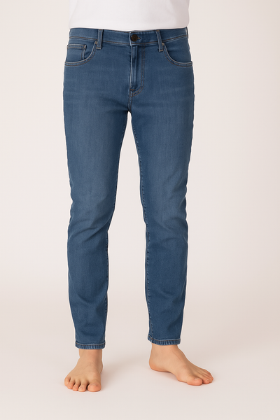 JEANS UOMO ELASTICIZZATO REGULAR ZIP BOTTONE MARCA HOLIDAY ART.ADVER 01980 3194