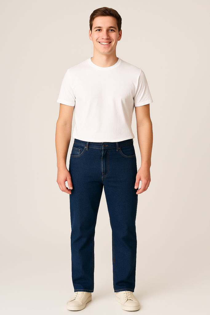 JEANS UOMO REGULAR FIT ZIP BOTTONE MARCA HOLIDAY ART. 01800 DIX 3188