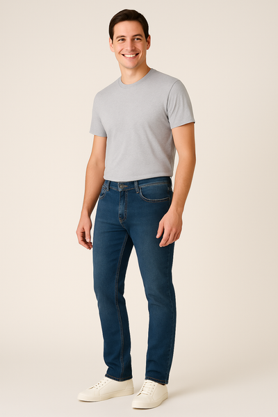 JEANS UOMO RAGAZZO CINQUE TASCHE VITA MEDIA MARCA WAMPUM ART. 117041E18