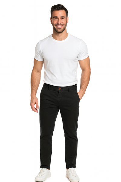 PANTALONE UOMO RAGAZZO COTONE ELASTICIZZATO TASCHE MARCA LUIGI MORINI ART. GALLINO 4056