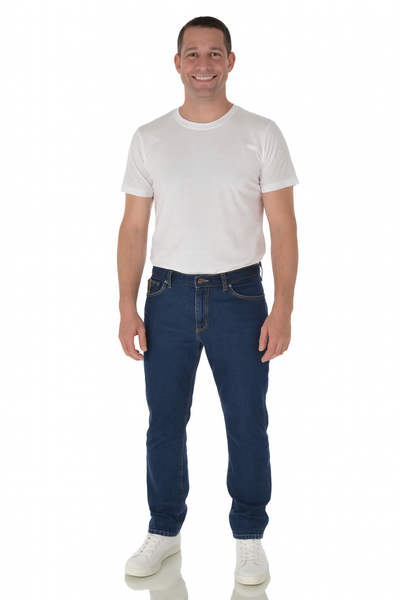 JEANS UOMO ZIP BOTTONE TACHE MARCA WAMPUM ART.11204 1J72