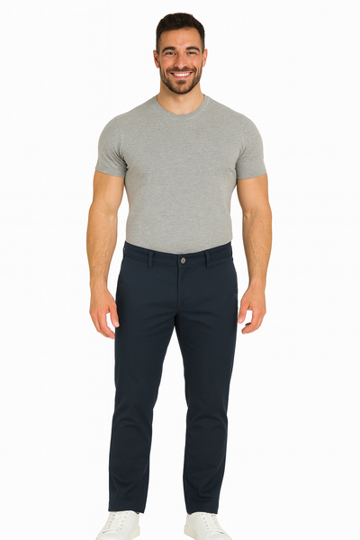 PANTALONE UOMO ZIP BOTTONE CINQUE TASCHE MODERN FIT MARCA LUIGI MORINI AR.GALLINO