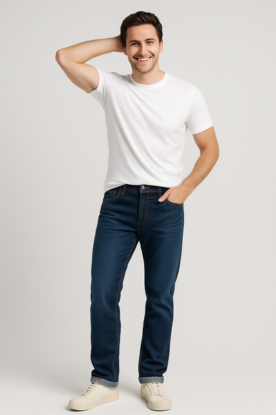 JEANS UOMO RAGAZZO CINQUE TASCHE REGULAR FIT MARCA J.E. MC COLLUM ART. AROL