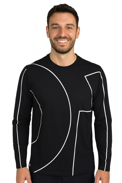 T-SHIRT UOMO LUNGA GIROCOLLO STAMPA MARCA LOSAN ART.22K1019AL
