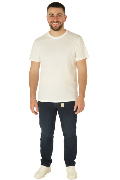 JEANS UOMO ZIP BOTTONE CINQUE TASCHE SCURO REGOLARE MARCA LOSAN ART.22K-9004AL
