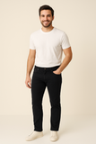 JEANS UOMO ZIP BOTTONE TASCHE SLIM SCURO MARCA WAMPUM ART.11842-1E85