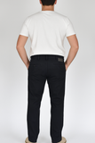PANTALONE COTONE UOMO RAGAZZO SLIM VITA MEDIA BOTTONE ZIP MARCA NERO GIARDINI ART.A574103U