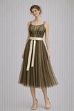 Vestito Claudia gil in tulle doppiato elegante cerimonia fusciacca