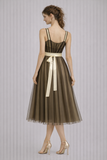 Vestito Claudia gil in tulle doppiato elegante cerimonia fusciacca