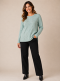 MAGLIONE DONNA RAGAZZA LANA GIROCOLLO LAVORATO MARCA RIVA TRICOT ART. B115610