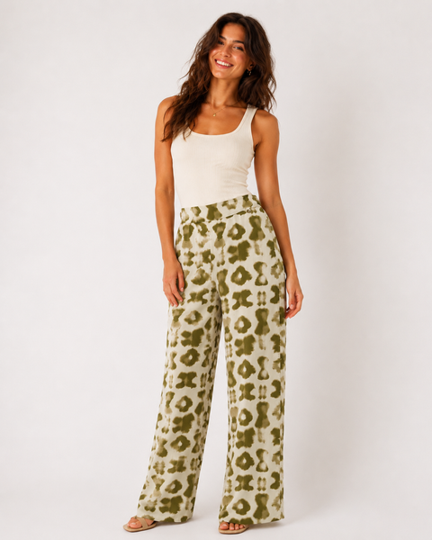 PANTALONI DONNA RAGAZZA PALAZZO FANTASIA MARCA GRIFFAI ART. 5644
