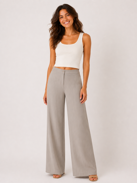 PANTALONE DONNA RAGAZZA PALAZZO GESSATO MARCA FRALLA ART. PA24251