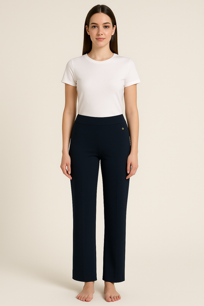PANTALONE DONNA ELASTICO CLASSICO SPACCHETTI PERLA ART. 2556