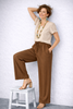 PANTALONE DONNA SOPHIA PALAZZO ELASTICO TASCHE VISCOSA ART. 26042