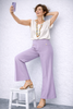 PANTALONE DONNA LAURA BIAGIOTTI ZAMPA ZIP ELEGANTE ART. 26P1876