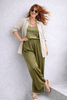 PANTALONE DONNA GIGLIOROSSO TAGLIEOVER RASO VISCOSA ELASTICO PALAZZO ART. 26104