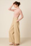 PANTALON DONNA MYASTREET PALAZZO TASCHE BOTTONE CERNIERA ART. PKPA2106-90