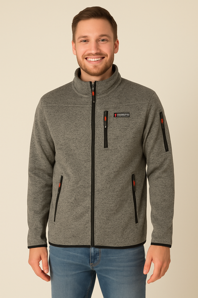 FELPA UOMO NORWAY FULL ZIP TASCHE E TASCHINO FELPATA ART. 849348