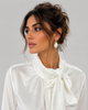BLUSA DONNA GRIFFAI RASO MANICHE RAGLAN FIOCCO ART. DGF7580