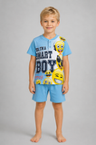 PIGIAMA CORTO BAMBINO COTONE SERAFINO STAMPA SMILE MARCA EMOJI ARNETTA ART. 46307 10