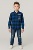 CAMICIA BAMBINO RAGAZZO FLANELLA QUADRI PURO COTONE MARCA LOSAN ART.22F3001AL
