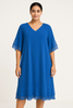 ABITO DONNA ELEGANTE SCOLLO MEZZA MANICA MORBIDO LEGGERO VOILE MARCA DONNAMICA ART. 5218