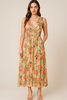 ABITO DONNA ELEGANTE LUNGO FODERATO FLOREALE LEGGERO MORBIDO MARCA  GRIFFAI ART. DGP3410