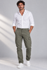 PANTALONI UOMO HENRY BARROWS CARGO TASCONI TWILL STRETCH ART. PW086A