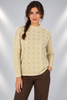 MAGLIONE DONNA LAURA BIAGIOTTI LUPETTO LOGO LUREX ART. 3006