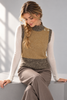 GILET DONNA SEASONS OF GRACE COLLO LUPETTO BOTTONI GIOIELLO ART.  304