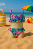 BIKINI RAGAZZINA FASCIA REGOLABILE FLOREALE MARCA LOSAN ART.21G-4043AL