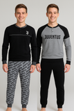 PIGIAMA UOMO RAGAZZO SERAFINO TERMO COTONE POLSINI LOGO JUVENTUS ART.JU14130