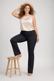 Pantaloni Miroglio Luisa ViolaTUTTO ELASICO MODELLO JEANS CON TASCHE DIETRO GAMBA MORBIDA LUNGHEZZA A TERRA CONFORT ART P080F0103
