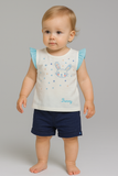 COMPLETO NEONATA BIMBA MAGLIETTA CONIGLIO PANTALONCINO MIX'N MATCH ART.72355