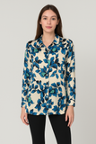 CAMICIA DONNA PIERRE CARDIN ART. P281 FANTASIA MOD CLASSICO VISCOSAMAICHE LUNGHE