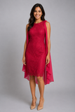 ABITO DONNA RAGAZZA CERIMONIA ELEGANTE TUBINO PIZZO TULLE MARCA CARLA RUIZ ART.94715