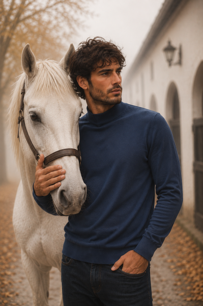 MAGLIONE UOMO COVERI MOVING LUPETTO VISCOSA BASICO ART. TR2162