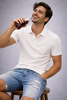 POLO UOMO GAS MANICA CORTA PIQUE COTONE SLIM FIT ART. RALPH/S B 1420