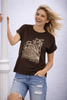 T-SHIRT DONNA TIFFOSI MANICA CORTA PIZZO STAMPA COTONE ART. 10065827