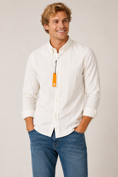 CAMICIA UOMO RAGAZZO MANICA LUNGA BUTTON DOWN MARCA TIMBERLAND ART. TB0A6GPN