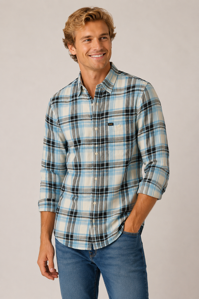 CAMICIA UOMO RAGAZZO SCOZZESE MARCA LEE ART. PREPPY