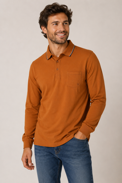 POLO UOMO RAGAZZO MANICA LUNGA MARCA COVERI ART. PL3773