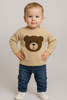 MAGLIONE BIMBO GIROCOLLO BOTTONCINI ORSO MARCA LOSAN ART.LBBAP0202 24015