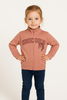 FELPA BAMBINA GARZATA ZIP STAMPA MARCA LOSAN ART. LKGAP0201 24011