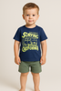 COMPLETO DUE PEZZI BIMBO T-SHIRT PANTALONCINO MARCA LOSAN ART. LKBAP0602 24002