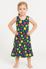 ABITO BAMBINA SPALLINA INCROCIO ELASTICO BALZA FRUTTA LEGGERO MORBIDO MARCA LOSAN ART.316-7038AL